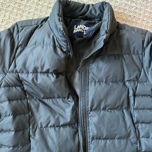 Lands' End Men's Dark Gray Puffer Jacket